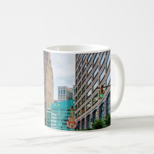 Downtown Detroit Kaffeetasse (VorderseiteRechts)
