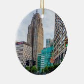 Downtown Detroit Keramik Ornament (Rechts)