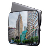 Downtown Detroit Laptopschutzhülle (Vorderseite Links)
