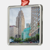 Downtown Detroit Ornament Aus Metall (Links)