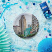 Downtown Detroit Pappteller (Party)