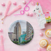 Downtown Detroit Pappteller (Party)