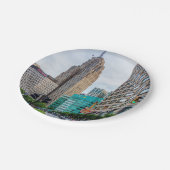 Downtown Detroit Pappteller (Schrägansicht)