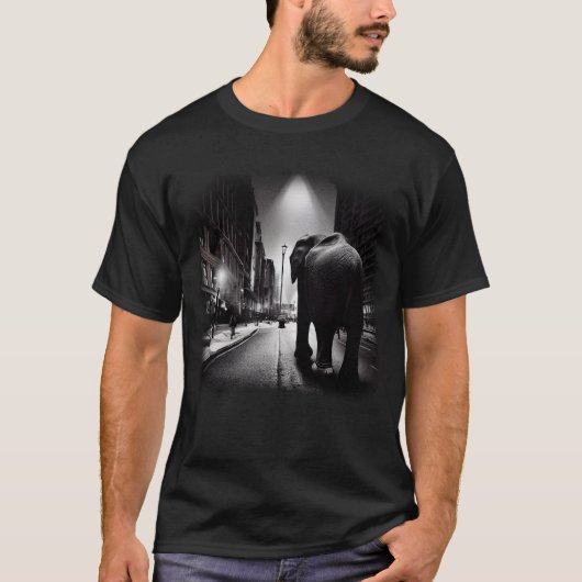 Downtown Elephant Basic Dark T - Shirt (Vorderseite)