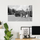 Downtown Fayetteville, Arkansas, 1930er Poster (Heimbüro)