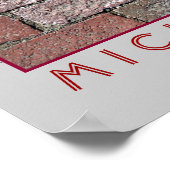 Downtown Flint Bricks Poster (Ecke)