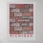 Downtown Flint Bricks Poster (Vorne)