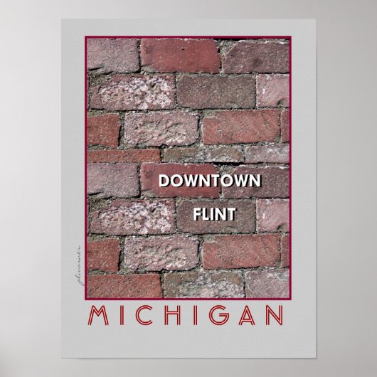 Downtown Flint Bricks Poster (Vorne)