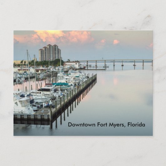 Downtown Fort Myers Florida Postcard Postkarte (Vorderseite)
