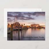 Downtown Fort Myers, Florida Postkarte (Vorne/Hinten)