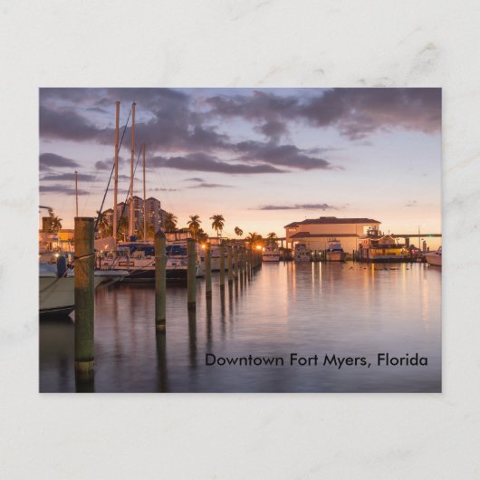 Downtown Fort Myers, Florida Postkarte (Vorderseite)