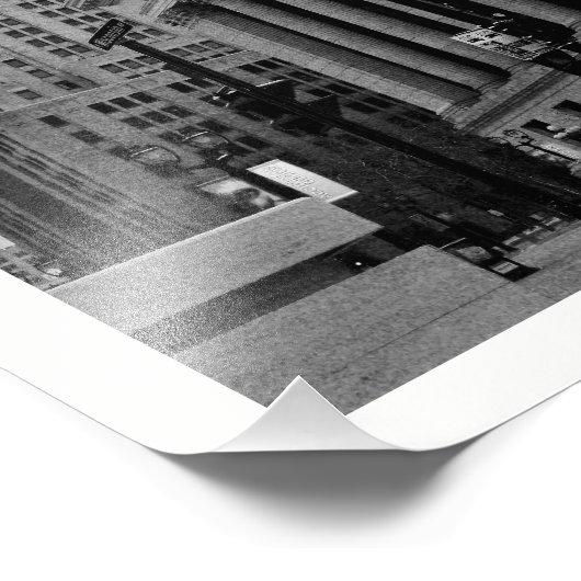 Downtown Gebäude Fotodruck (Ecke)