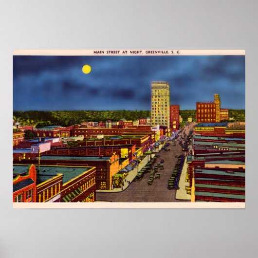 Downtown Greenville South Carolina Poster (Vorne)