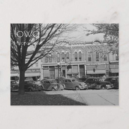 Downtown Grundy Centre, Iowa Postcard Postkarte (Vorderseite)