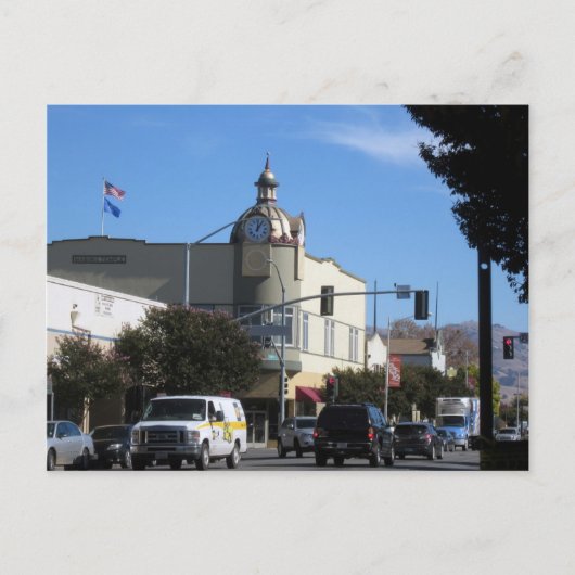 Downtown Hollister, Kalifornien Postkarte (Vorderseite)