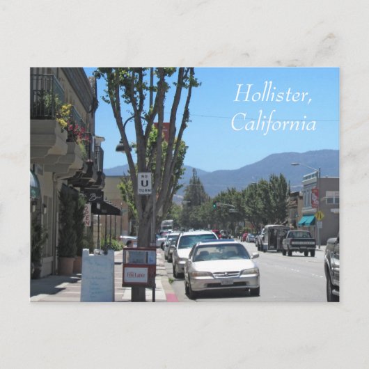 Downtown Hollister Postkarte (Vorderseite)