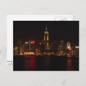 Downtown Hong Kong von Kowloon Postkarte (Vorne/Hinten)