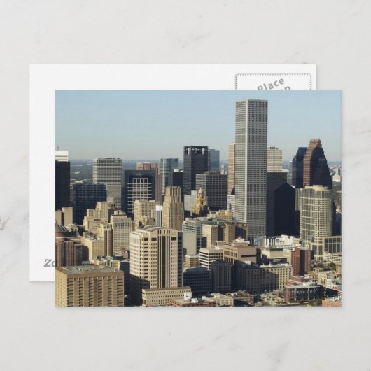 Downtown Houston 2 Postkarte (Vorne/Hinten)
