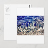 Downtown Houston Panoramaaussicht Postkarte (Vorne/Hinten)