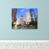 Downtown Houston, Texas Leinwanddruck (Insitu (Holzboden))