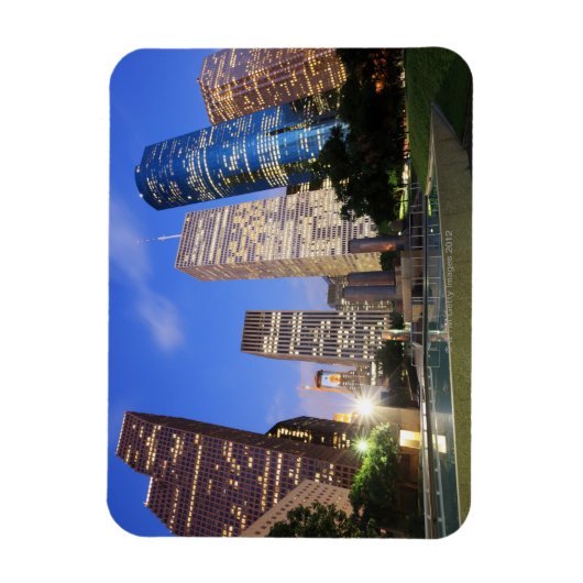 Downtown Houston, Texas Magnet (Vertikal)