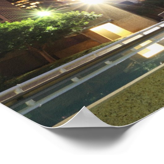 Downtown Houston, Texas Poster (Ecke)