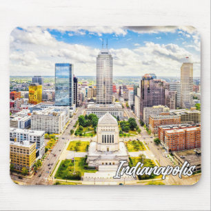 Downtown Indianapolis, Indiana, Vereinigte Staaten Mousepad