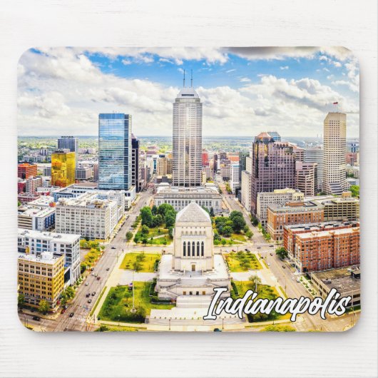 Downtown Indianapolis, Indiana, Vereinigte Staaten Mousepad (Vorne)