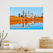 Downtown Indianapolis, Indiana, Vereinigte Staaten Poster (Küche)