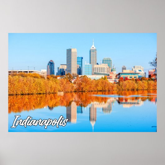 Downtown Indianapolis, Indiana, Vereinigte Staaten Poster (Vorne)