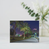 Downtown Jacksonville Florida Skyline Postkarte (Stehend Vorderseite)