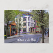 Downtown Jim Thorpe, PA Postkarte (Vorderseite)