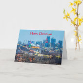 Downtown Kansas City Holiday Lights Card Karte (Gelbe Blume)
