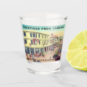 Downtown Kingston, Jamaica, BWI (Harbour Street) Schnapsglas