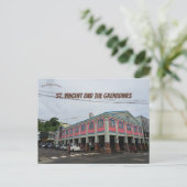 Downtown Kingstown St Vincent Postkarte (Stehend Vorderseite)