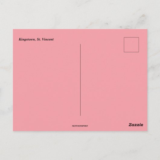 Downtown Kingstown St Vincent Postkarte (Rückseite)