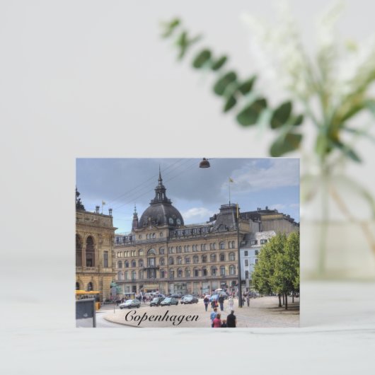 Downtown Kopenhagen Postkarte (Stehend Vorderseite)