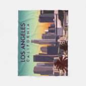 Downtown L.A. Kalifornien Fleecedecke (Vorderseite)