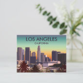 Downtown L.A. Postkarte (Stehend Vorderseite)