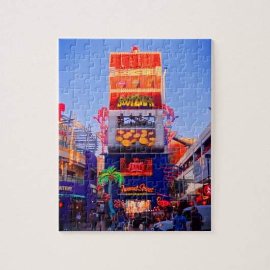 Downtown Las Vegas #2-2 Jigsaw Puzzle (Vertikal)