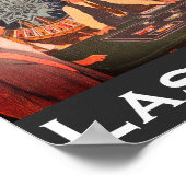 Downtown Las Vegas, Nevada Vintag Casino Poster (Ecke)
