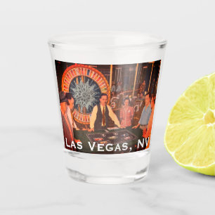 Downtown Las Vegas, Nevada, Vintages Casino Szene Schnapsglas