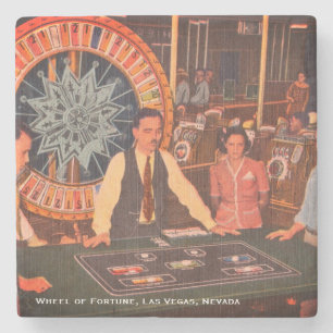 Downtown Las Vegas, Nevada, Vintages Casino Szene Steinuntersetzer