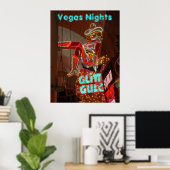 Downtown Las Vegas Nights Poster (Heimbüro)