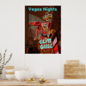 Downtown Las Vegas Nights Poster (Küche)