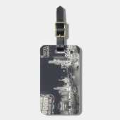 Downtown Las Vegas Retro Gepäckanhänger (Vorderseite vertikal)