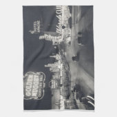 Downtown Las Vegas Retro Küchentuch (Vertikal)