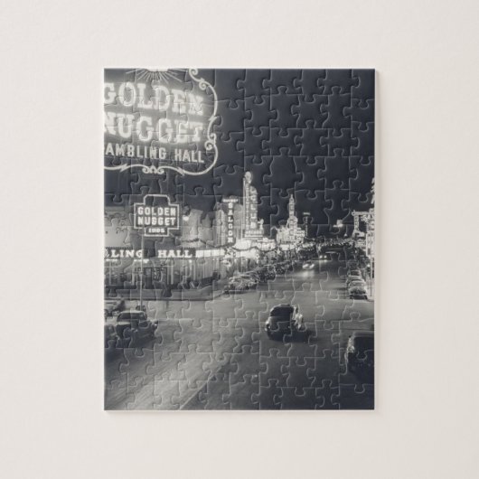 Downtown Las Vegas Retro Puzzle (Vertikal)