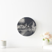 Downtown Las Vegas Retro Runde Wanduhr (Zuhause)