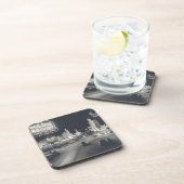 Downtown Las Vegas Retro Untersetzer (Rechte Seite)